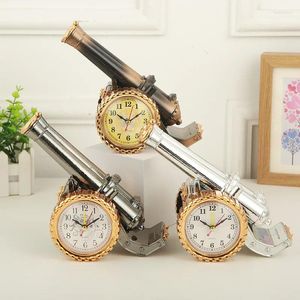 Horloges de table Creative Antique Cannon Mobile Phone Teledder Styl Alarm ALOCK ALARCH Student's One S Red Decoration Gift