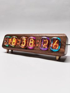 Horloges de table Ancienne Union Soviétique IN12 Glow Nixie Tube Horloge Téléphone Mobile Bluetooth Contrôle Électronique Vrai