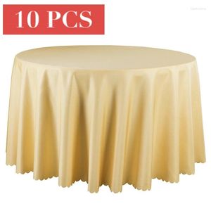 Tableau de table 10pcs Polyester Jacquard Linge solide carré carré rouge blanc tissu les nappes de mariage El Banquet Round