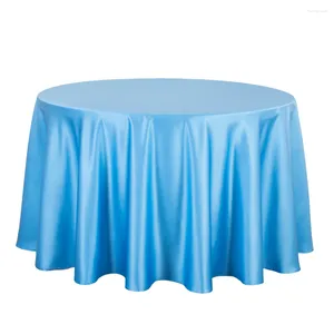 Tableau de table 1pcs Polyester épais nappes en satin pour le mariage Banquet El Decor Round Dining Covers White Red Wholesale