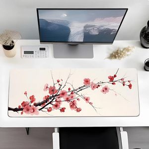 Tableau de table 80 cm de peinture de paysage chinois rose rose