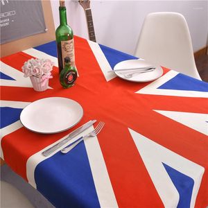 Mantel estilo americano país algodón almohadilla cubierta Uk bandera decoración mantel grande británico