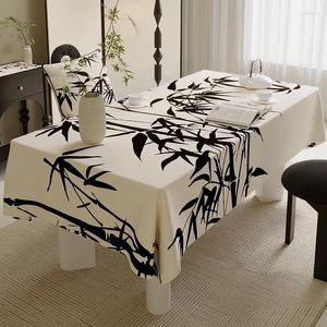 Nappe de Table en bambou de Style chinois, imperméable, résistante à l'huile, à l'encre, pour salle à thé, TV, anti-poussière, multi-usages