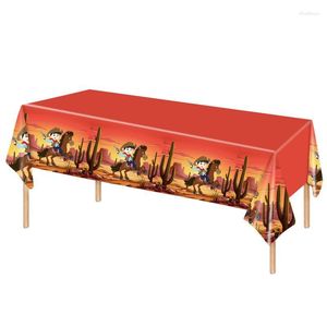 Table Cloth Craft Show Covers Cowboy Party Decorations Pour Mexican Family Dinner Taco Night Holiday West Themed