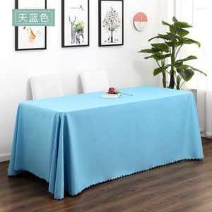 Table Cloth El Wedding Event Stall Meeting Red Strip Wholesale Solid Color Rectangle