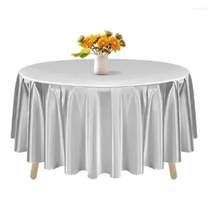 Pable de mesa El Boda Pure Color Pure Round Tablecloth Modern Style Gray22