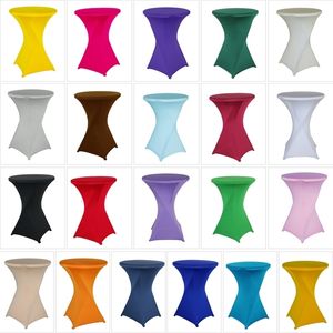 Tableau de tissu hauteur extensible rond Cocktail Cocktail Spandex Bar El Party Decoration Mariage Multi couleur 230330