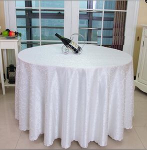 Nappe ronde couverture de table pour banquet fête de mariage décoration tables satin tissu vêtements de table nappe de mariage textile à la maison