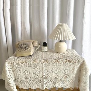 Mantel blanco tapete de comedor cubierta Rectangular fiestas de cumpleaños centros de mesa de boda plegables decoración redonda elegante escritorio
