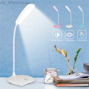 Lámpara de mesa Lámpara de protección ocular de tubo LED recargable Lámpara de mesa de lectura de estudio para sala de estudio HKD230824
