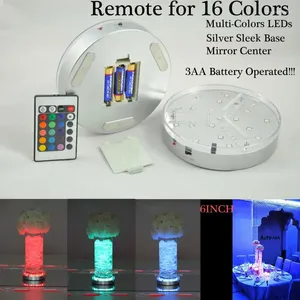 Lampes de table 30pcs Faire la batterie Vase Up Vase RGB Modification de couleur télécommande LED Centres de mariage Paryt Décoration de fête à la maison