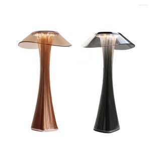 Lampes de table lampe acrylique USB Rechargeable 16 LED s bureau DC 5 V/1A lumière LED bureau de gradation en continu pour l'éclairage de nuit