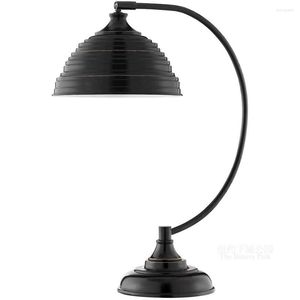 Lampes de table Anthony Nostalgic Oil Black Library Curved Moon Lampe décorative Study