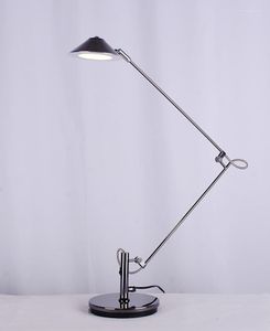 Lampes de table de bonne qualité bureau moderne maison Studen lampe de lecture en métal LED 6W lumière argentée