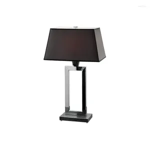 Lampes de table lampe de style italien lumière de luxe salon chambre étude en acier inoxydable haut de gamme