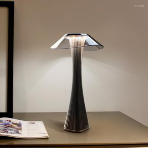 Lampes de table LED lampe à intensité variable tactile Protection des yeux USB rechargeable Art décor éclairage cadeau bureau pour chambre chevet café Bar