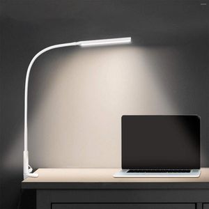 Lampes de table LED SMD lampe de bureau avec pince réglable bras oscillant col de cygne architecte étudiant USB lumière pour étude lecture travail de bureau à domicile