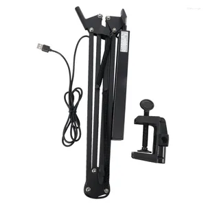 Lampes de table Long Arm Clip-on Lamp-on Réglable Contact Light LED pour la salle de lecture du bureau Business Office Work