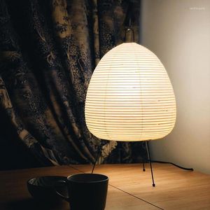 Lampes de table d￩cor moderne LED Tripod Lampe cr￩ative Design Salon Salon Papier Papier Lalm Loft Loft Chambre Night Lighting