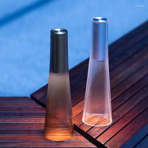 Lampes de table Nordic Luxury Decor Light Lampe rechargeable Touch Night Outdoor IP20 Bar Atmosphere Lighting Balcon