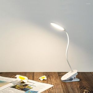 Lampes de table lampe de bureau Led Portable chambre maison lecture Art Rechargeable support bureau pince Lampada luminaire JW50YD