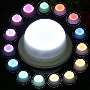 Lampes de table télécommandées rechargeables RGBW Base de lumière Module LED étanche sous Ambiet Meubles suspendus Enhancer d'éclairage d'ambiance