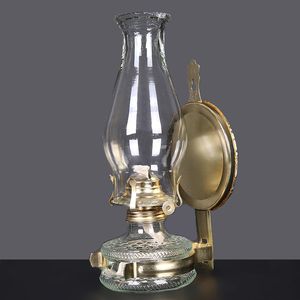 Lámparas de mesa Lámpara de queroseno retro Tamaño grande Vintage Nostalgia Luces de aceite Linterna Estilo antiguo Decoración LampsTable