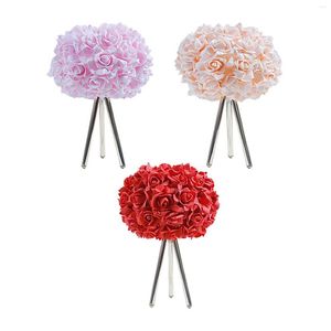 Lampes de table Rose forme lumière à côté de la lampe de bureau avec trépied nuit table de chevet pour salle de lecture chambre enfants décor de mariage