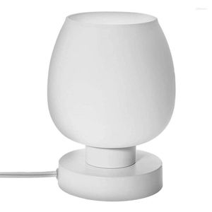 Lampes de table petite lampe à commande tactile pour chambre à coucher table de chevet salon bureau avec verre opale blanc