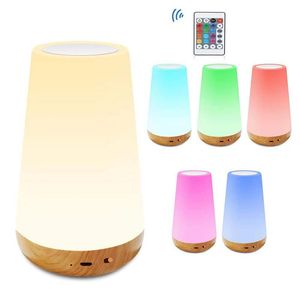 Lampes de table Smart Touch Control Night Light Induction Gradateur Intelligent Chevet USB Rechargeable Dimmable LampTable