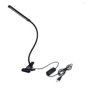 Lampes de table Lumière LED SMD avec lit à clip licage de lecture de limable lampe de bureau dimmable USB réglable