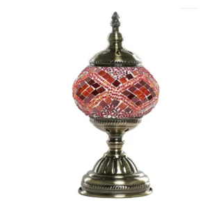 Lampes de table remise spéciale lampe en mosaïque turque rétro chambre décoration veilleuses salle à manger spécialité café atmosphère