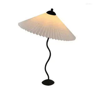 Lámparas de mesa Squiggle Wiggle Lámpara para sala de estar / dormitorio AU EE. UU. UE Reino Unido CN Enchufe Iluminación nocturna con bombilla LED E27 Luz de paraguas plisada vintage