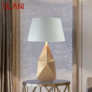 Lampes de table Ulani LED contemporain lampe créative conception de la lampe créative E27 Bronze Light Decorative For Foyer Living Room Office Bedside
