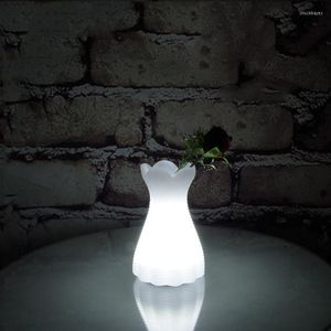 Lampes de table en gros Led Charge Bar Lampe Creative Restaurant Café Mobile Vase Étanche