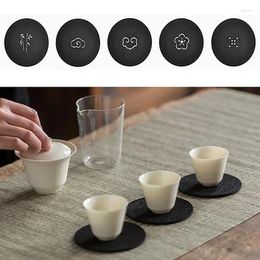 TABLEAUX TABLE 10PCS ROUNDE FELT DINAGE Protecteur PAD RUYI MOTEUR ABSORBANT MATE CAFE RÉSISTANT CAFE THE BUER