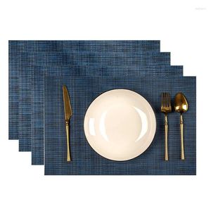 Alfombrillas de mesa 4 piezas PVC PLACEMAT CRONTRO BODER SET DECORACIÓN DEL HOGAR MATA NORDIC CUPA