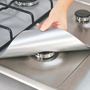 Table Mats 4pcs/lot Foil Gas Hob Protector Liner Pad Reusable Non Stick Dishwasher Tableware Padding Mat