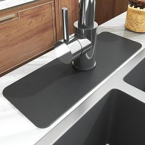 Table Mats Faucet Splash Mat Sink Cleaning Cloth Kitchen Microfiber Absorbent Water Drying Catcher Pad For Bathroom