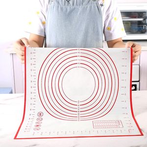 Table Mats Large Silicone Kneading Pad Non-Stick Surface Rolling Dough Mat With Scale Baking Tools