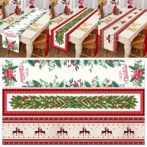 Table Runner Christmas Table Runner Merry Christmas Decorations For Home Navidad Noel Xmas Gift Cristmas Tablecloth Year 2024 231123