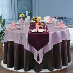 Falda de mesa, tela de boda, redonda personalizada, restaurante chino para reuniones