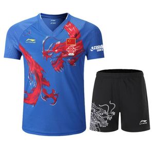 Camiseta de tenis de mesa Ropa de competición del equipo nacional Edición de jugador CP Top 12 Ropa deportiva de dragón chino Camiseta de bádminton Tennis9751082