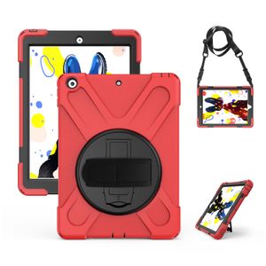 Étuis pour tablette pour iPad Air 10.5 Pro 10.5 avec béquille de rotation à 360 degrés et pas de porte-crayon Design antichoc anti-chute housse de protection épaule dragonne