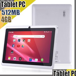 Tablette PC 20X 7 pouces capacitif Allwinner A33 Quad Core Android 4.4 double caméra 4 Go 512 Mo Wifi Epad Youtube Facebook Drop Delivery Com DHL