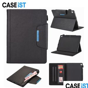 Étuis pour tablette PC Sacs Caseist Étui en cuir de luxe Magnétique Réveil Sommeil PU Portefeuille Carte Cash Slots Support Folio Er Sac Pour Ipad Air Otx9A