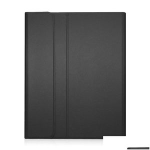 Étuis pour tablette PC Sacs pour iPad Pro 11 Version Étui de clavier Bluetooth sans fil amovible avec rétroéclairage Portefeuille en cuir ER Otgiw