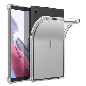 Tablet PC Cases Sacs Silicone à l'épreuve des chocs pour Samsung Galaxy Tab A7 Lite 8.7 SM-T220 SM-T225 Couverture arrière transparente transparente transparent W0427