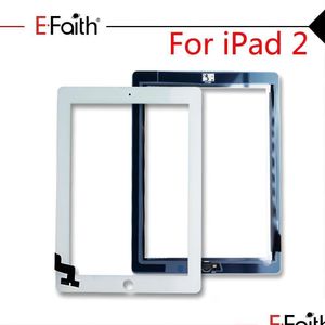 Écrans de tablette PC de qualité supérieure numériseur tactile pour iPad 2 3 4 SN remplacements avec bouton d'accueil adhésif pratique livraison directe Compu Dh6Lg