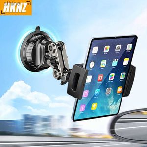Tablet PC Stands Tablet PC Stands Universal Metal Tablet Phone Holder no carro Ball Head Bracket Ventosa Mount 360 Rotation Stand para iPad 12.9 YQ240125